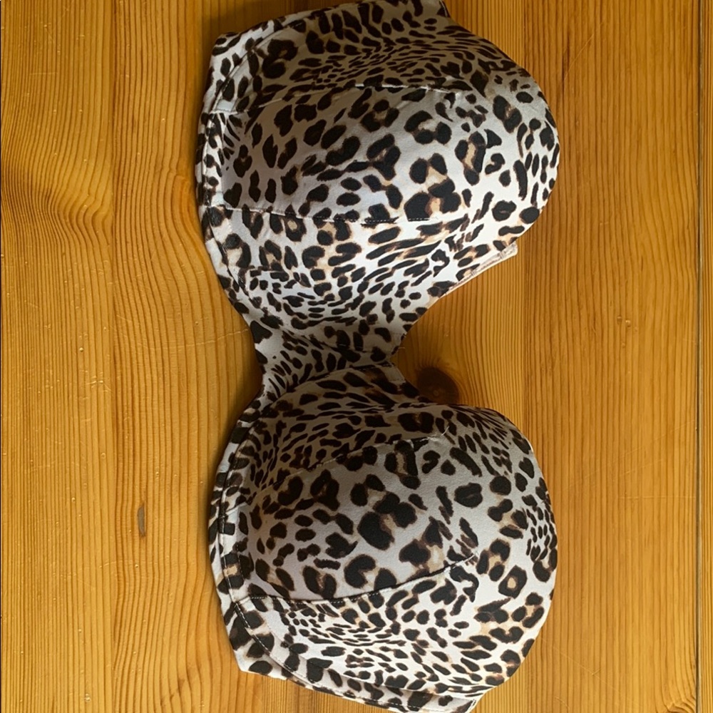 Cacique Leopard Print Bra